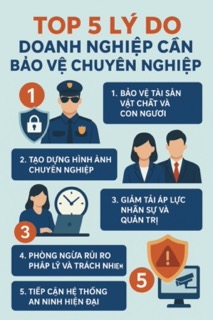 Top 5 lý do doanh nghiệp cần bảo vệ chuyên nghiệp