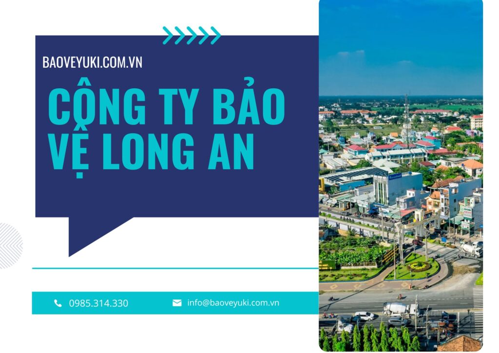 Banner quảng cáo dịch vụ bảo vệ tại Long An