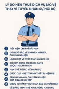 Lý do nên thuê dịch vụ bảo vệ thay vì tuyển nhân sự nội bộ