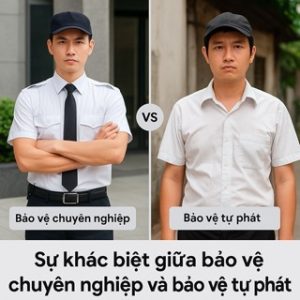 Khác biệt giữa bảo vệ chuyên nghiệp và bảo vệ tự phát