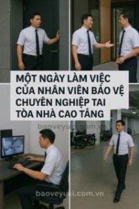 Ngày làm việc của bảo vệ chuyên nghiệp tại tòa nhà cao tầng